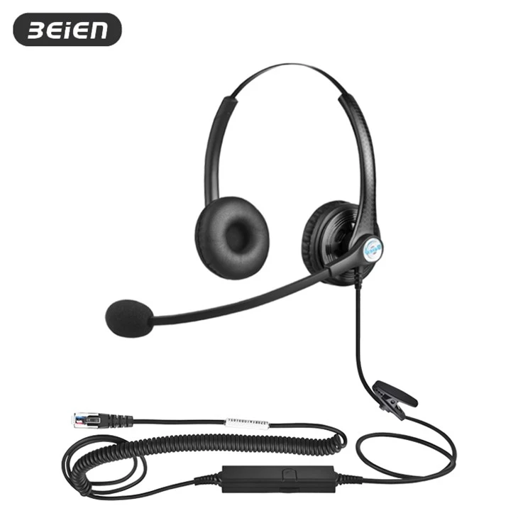 info-1-1 Best RJ9 Wired Headset With Microphone For Telephone high quality